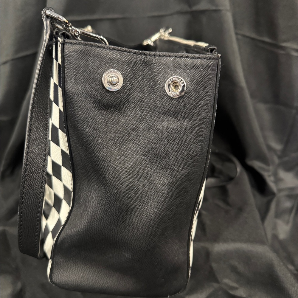 Michael Kors Monochrome Checkered Satchel - Picture 7 of 7